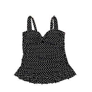 Torrid Skull Print Skirted Swimsuit 4 Pinup Plus 26 28 Retro Ruched One Piece